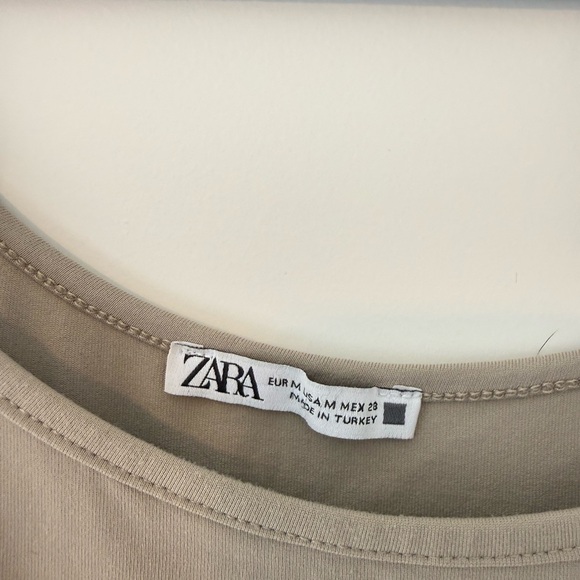 Zara Women's Beige Camisole Top Medium - Picture 2 of 4